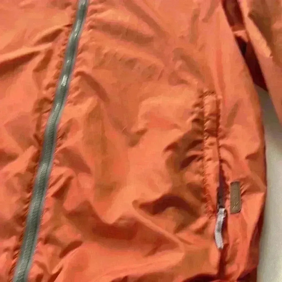 Ben Sherman rain jacket zip portable rust orange jacket size large - Picture 3 of 5